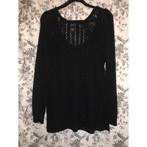 Torrid black knit sweater size 2